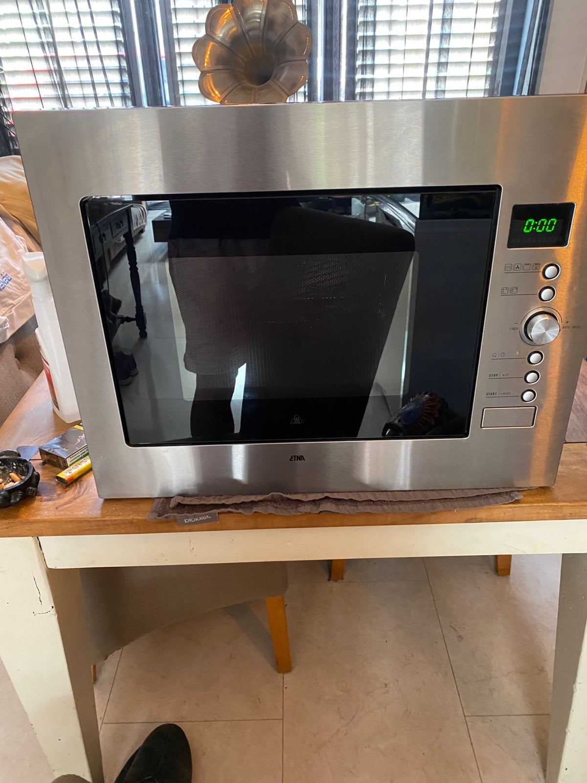 Zo goed als nieuw in bouw magnetron oven Etna, Witgoed en Apparatuur, Magnetrons, Ophalen of Verzenden, Zo goed als nieuw, Oven