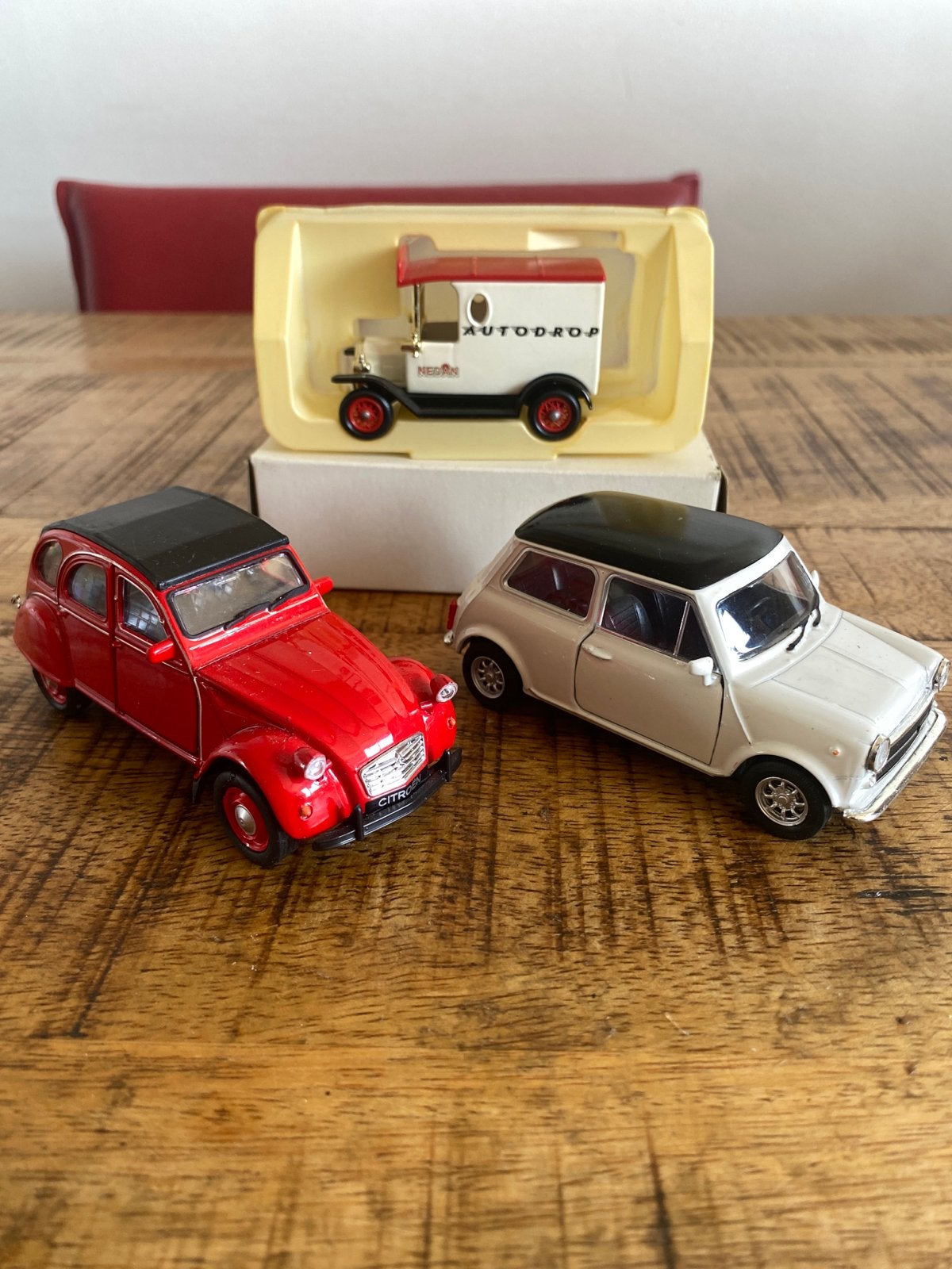 Set van 3 modelauto's: Citroën, Mini en Autodrop busje, Ophalen of Verzenden, Gebruikt, Auto, Overige merken