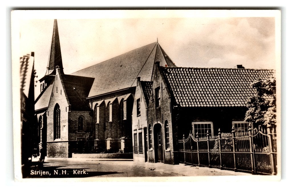 Strijen, N. H. Kerk, Verzenden, 1940 tot 1960, Gelopen, Zuid-Holland