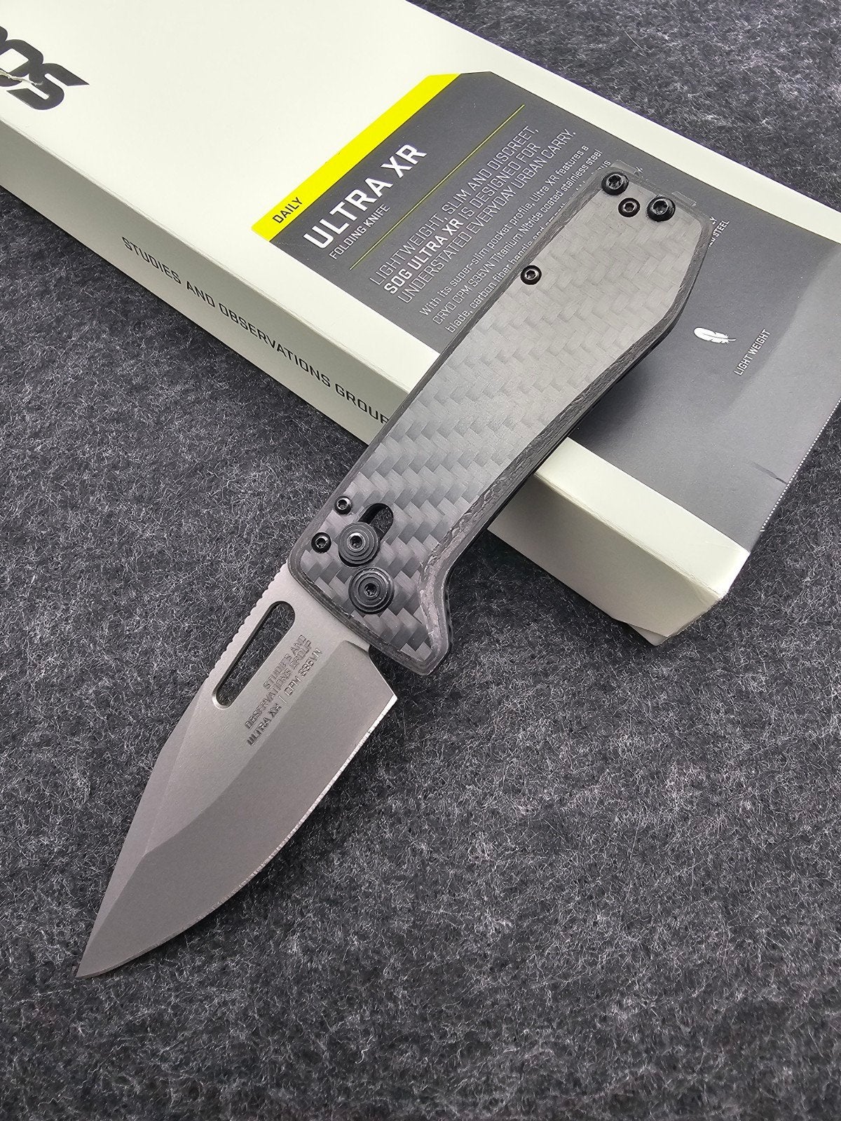 SOG Ultra XR Carbon & Graphite zakmes, Ophalen of Verzenden, Nieuw