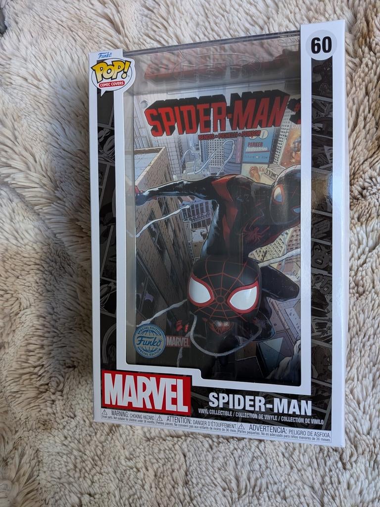 Funko Pop! Comic Covers Spider-Man Miles Morales #60, Ophalen of Verzenden, Nieuw