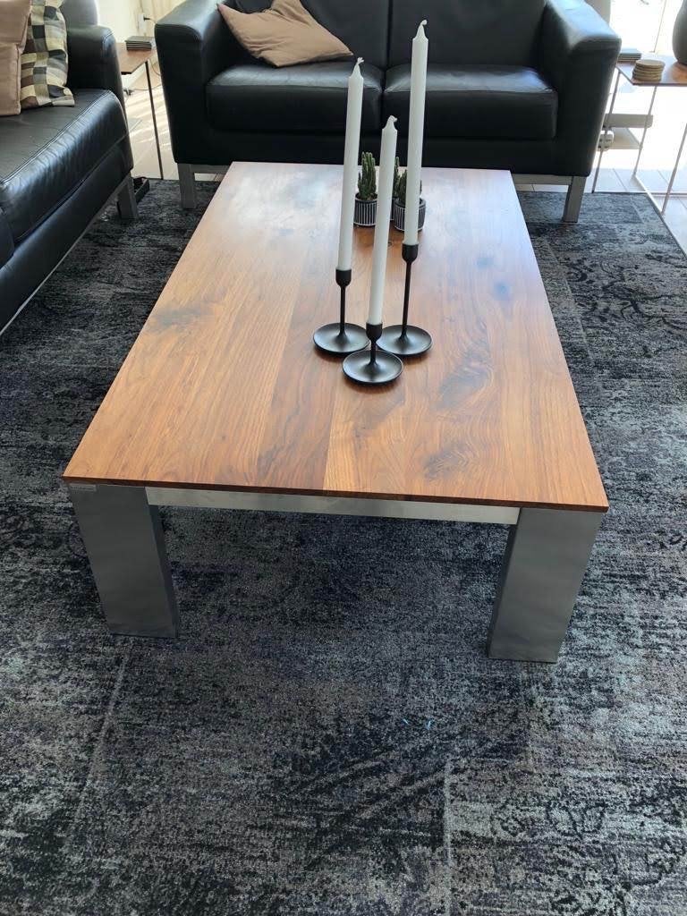 Bert plantagie Salontafel van notenhout, 100 tot 150 cm, Zo goed als nieuw, Overige houtsoorten, 50 tot 100 cm