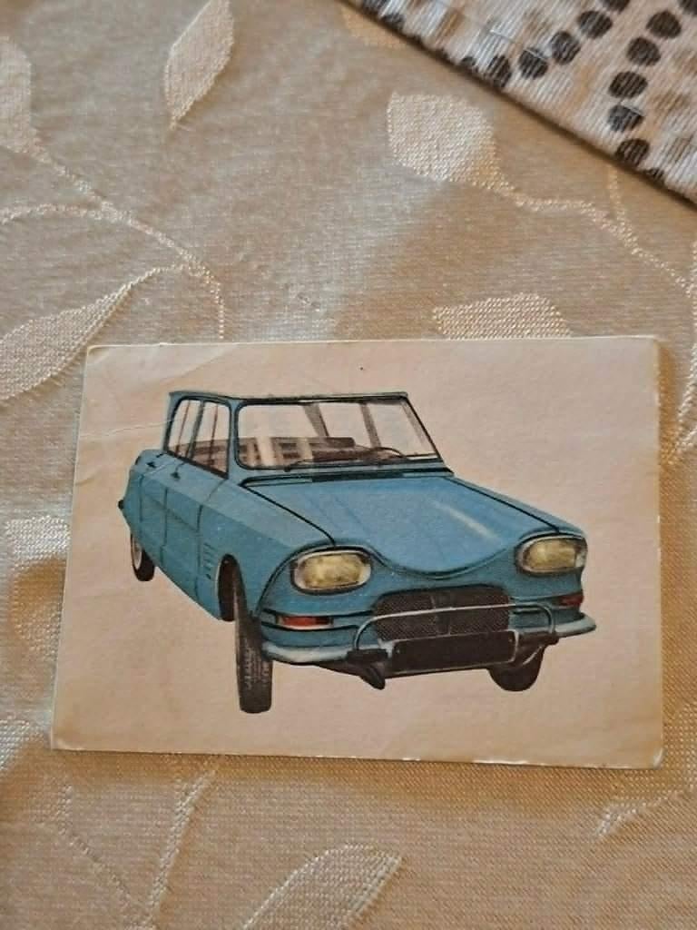 Prentje/Chromo : Citroën Ami 6 / Chocolade Jacques, 1960 tot 1980, Gebruikt, Verzenden, Prent