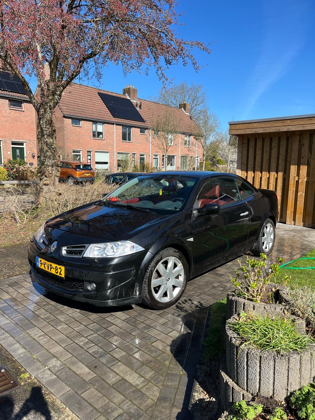 Renault Mégane 1.6 16V Cabriolet 2006 Zwart, Auto's, Renault, Voorwielaandrijving, 1295 kg, 4 cilinders, Cabriolet