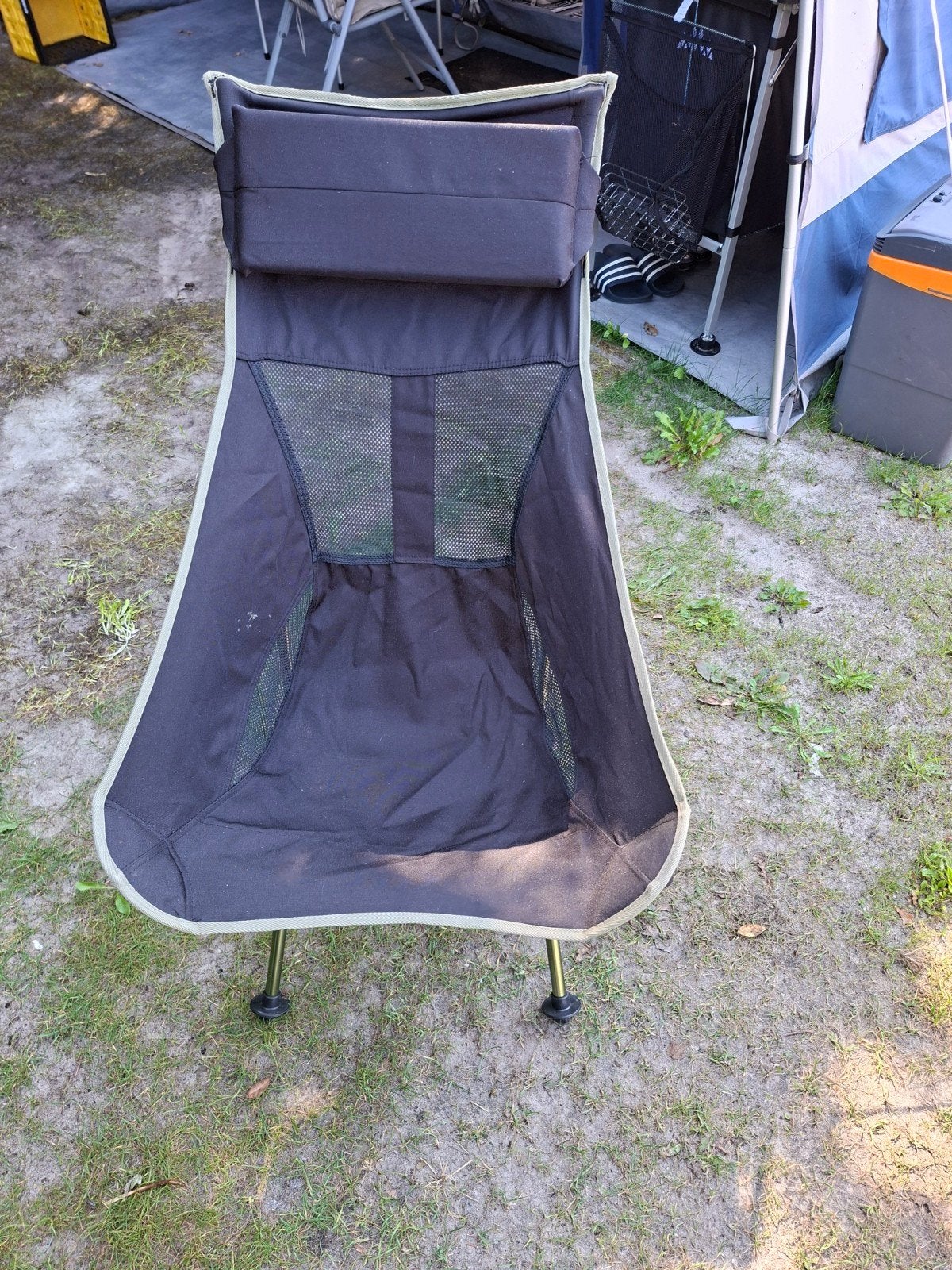 2x Inklapbare Campingstoel met Draagtas, Caravans en Kamperen, Ophalen, Gebruikt, Campingstoel