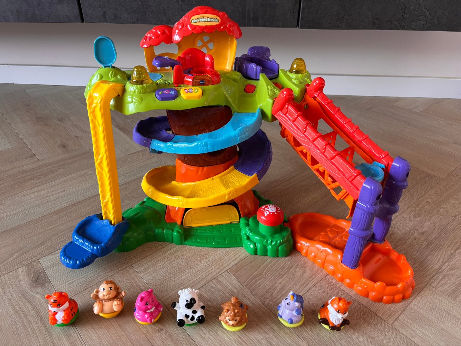 Vtech ZoomiZooz Klim & Verken Boomhuis met tuimeldiertjes, Kinderen en Baby's, Ophalen, Gebruikt, 6 maanden tot 2 jaar