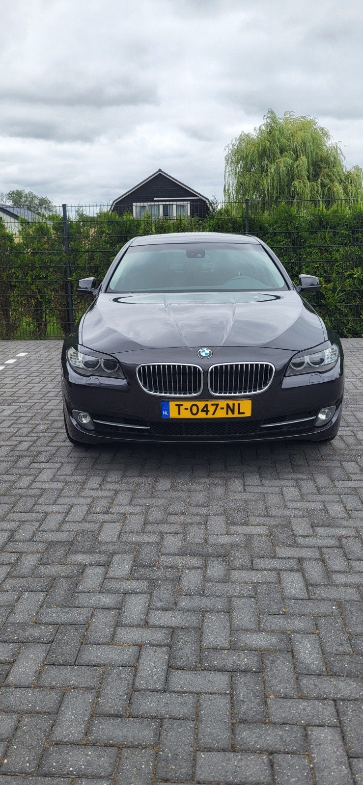 BMW 5-Serie 3.0 I 523 AUT 2011 Grijs, Auto's, BMW, Achterwielaandrijving, 2000 kg, Leder en Stof, 2996 cc