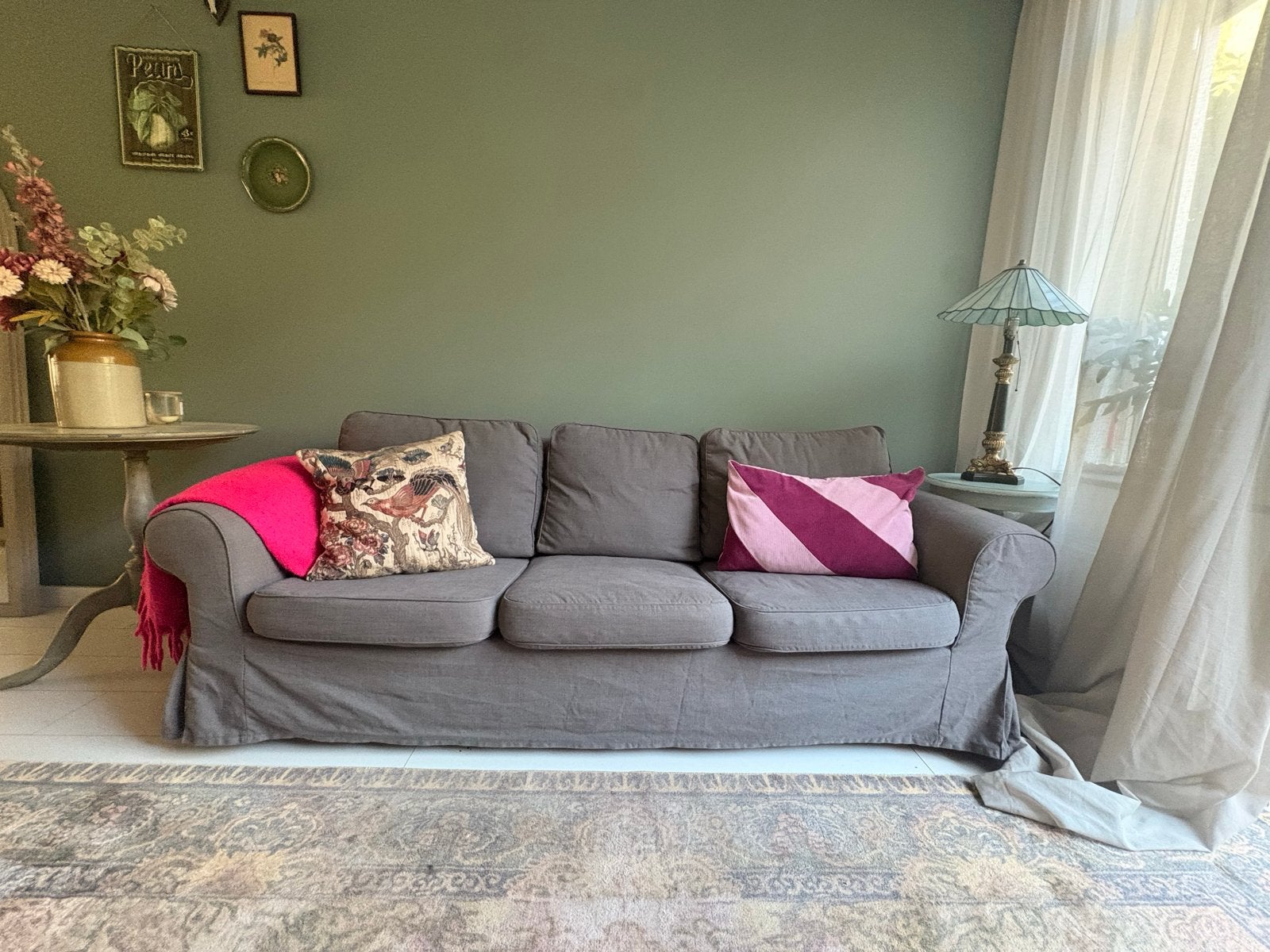 Ikea ektorp Comfortabele 3-zitsbank met afneembare hoes, Huis en Inrichting, Banken | Bankstellen, Ophalen, Gebruikt, Driepersoons