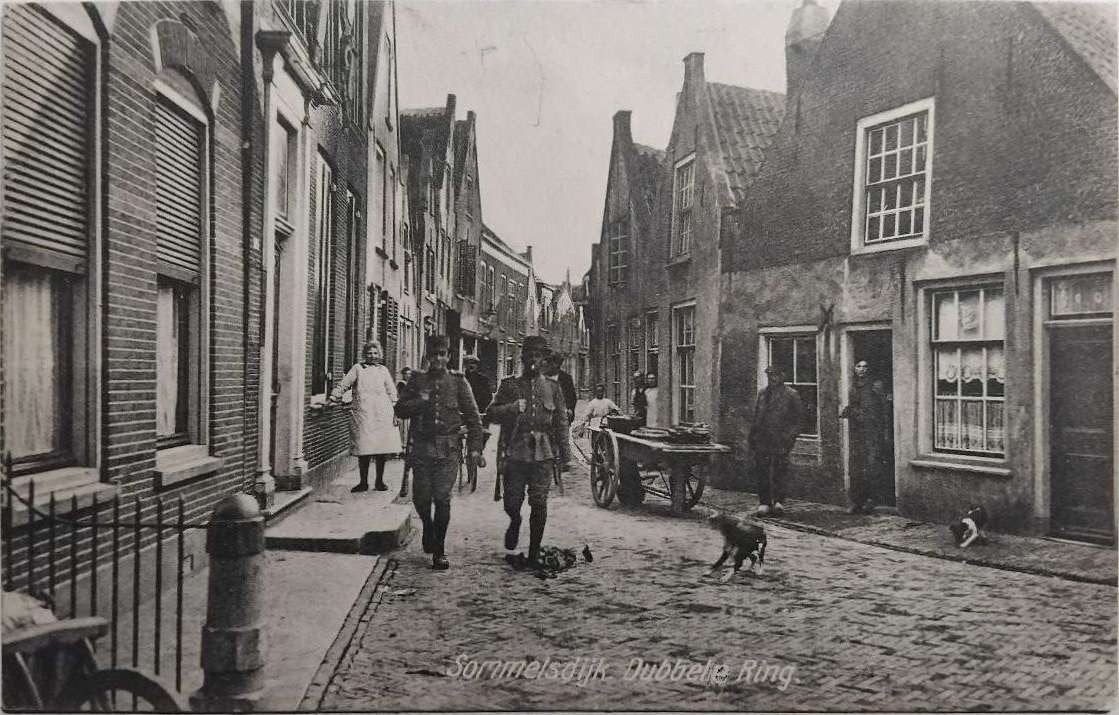 Sommelsdijk Dubbele Ring – Mobilisatie 1914/1918, Ophalen of Verzenden, Voor 1920, Ongelopen, Zuid-Holland