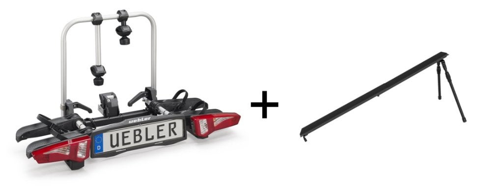 DEAL! Uebler F24 Fietsendrager + Universele Goot - 2x E-bike, Auto diversen, Nieuw, Ophalen of Verzenden, Brede banden, 2 fietsen
