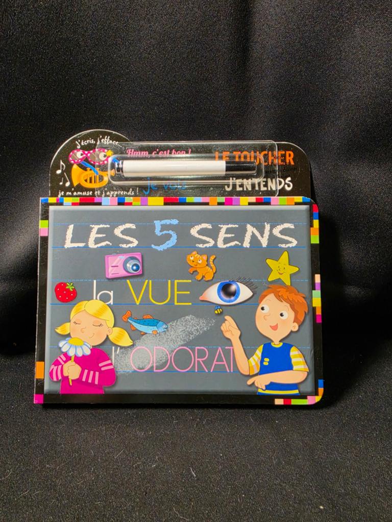 J’écris J’efface Les 5 Sens Uitwisbaar Leerboek Frans leren, Kinderen en Baby's, Speelgoed | Educatief en Creatief, ., Nieuw, Ophalen of Verzenden