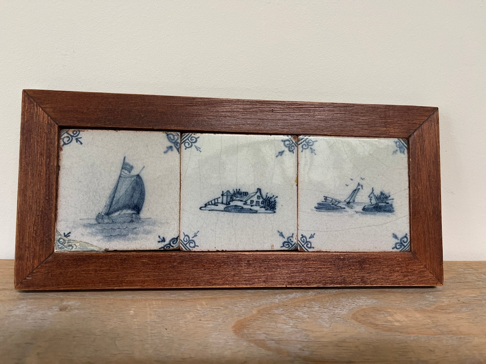 Antieke Delft Blauwe Tegeltjes 17e/18e Eeuw, Ophalen of Verzenden