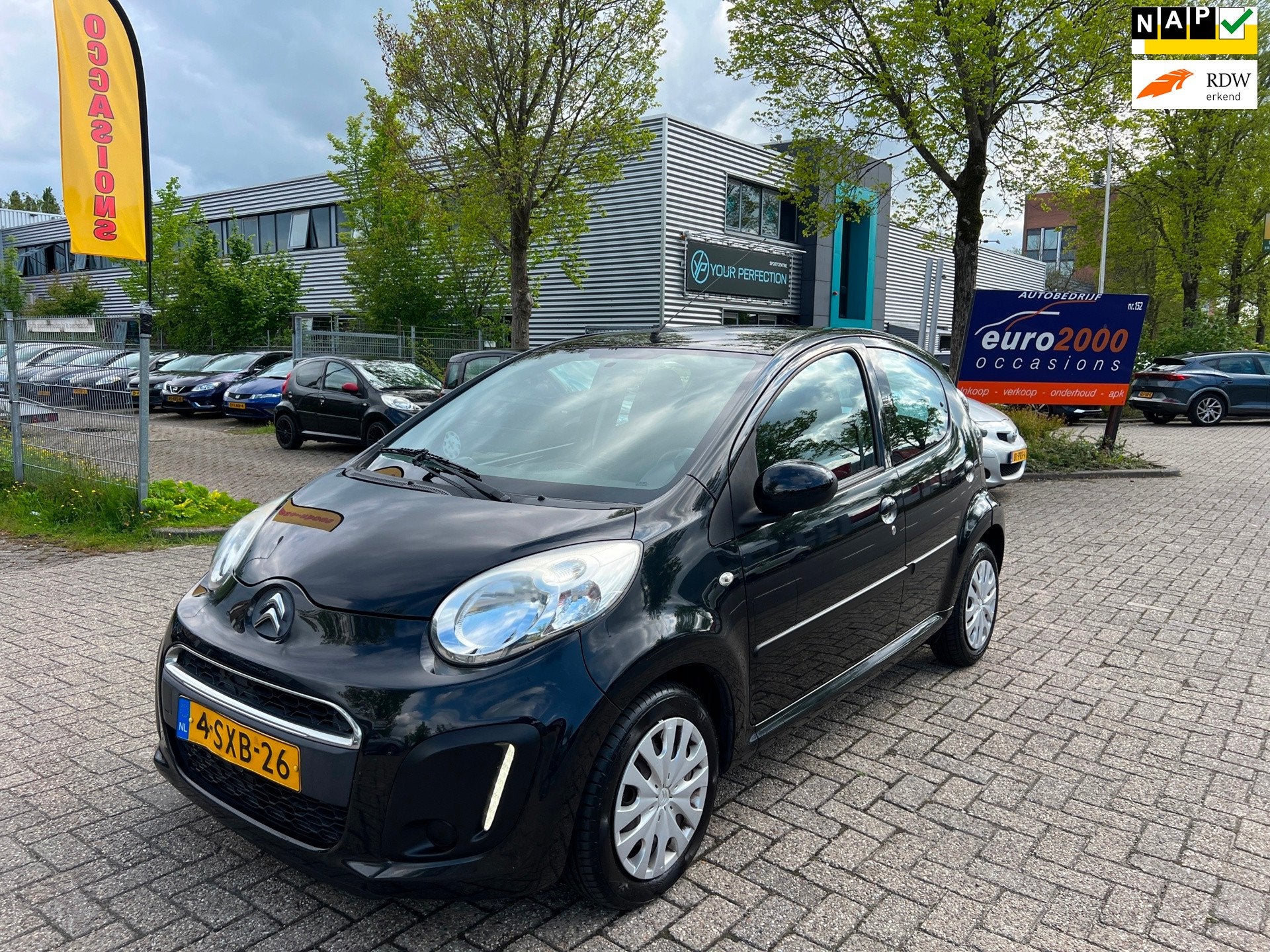Citroen C1 1.0 - AIRCO - NIEUWE APK - NAP - NETJES !, Voorwielaandrijving, Euro 5, Stof, Gebruikt