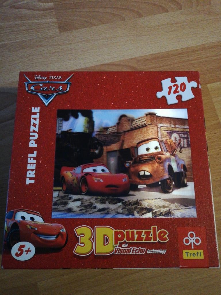 Disney Cars 3D Puzzel - 120 stukjes, Ophalen of Verzenden, Meer dan 50 stukjes, Zo goed als nieuw, 4 tot 6 jaar