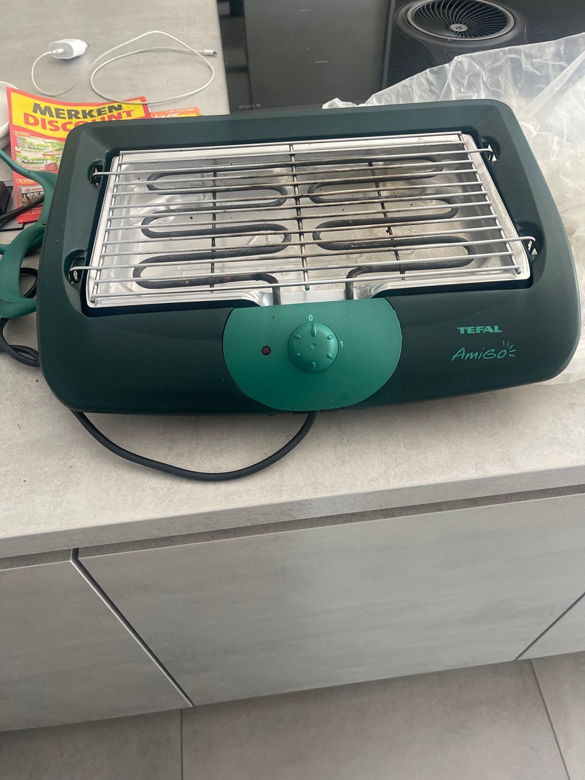 Tefal Amigo Grill - Compacte en Handige Tafelgrill, Ophalen of Verzenden, Gebruikt, Minder dan 4 personen