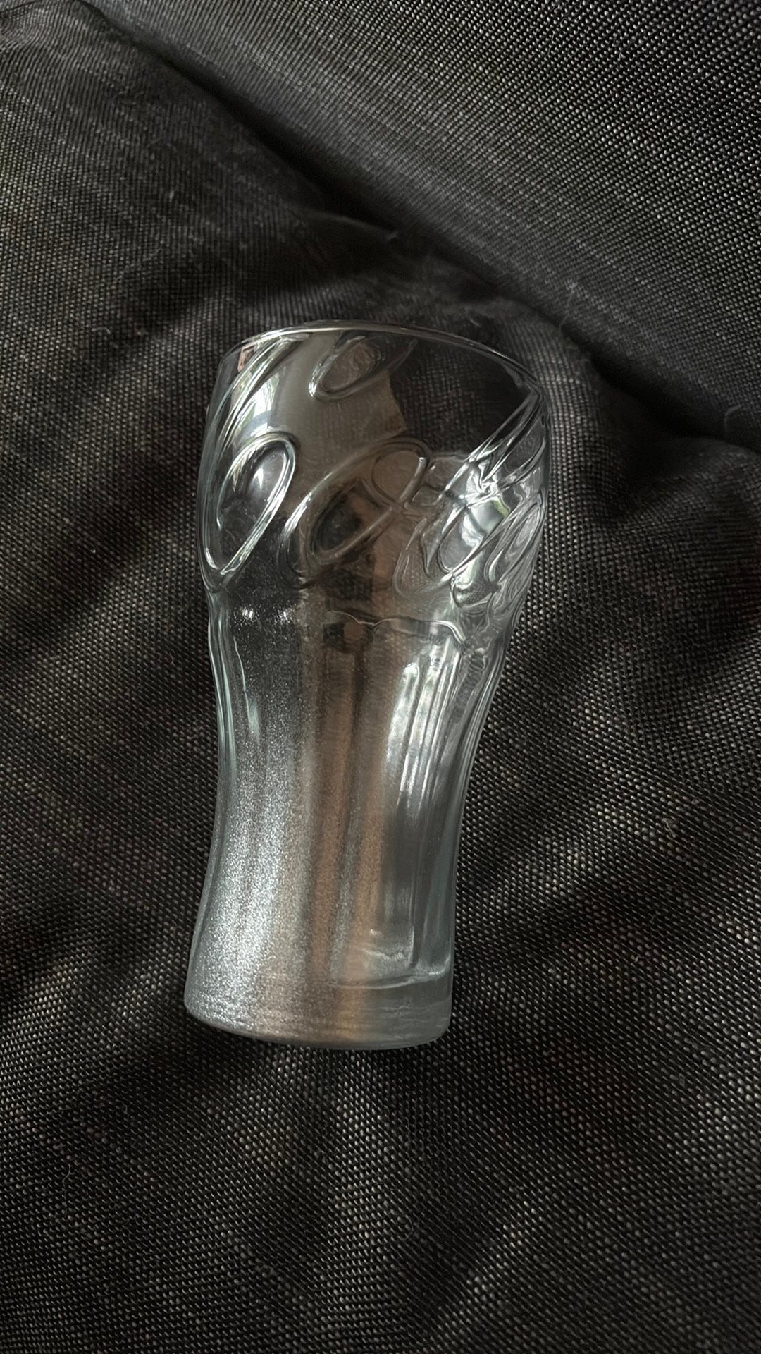 Coca cola glas zilver, Ophalen of Verzenden, Zo goed als nieuw, Frisdrankglas