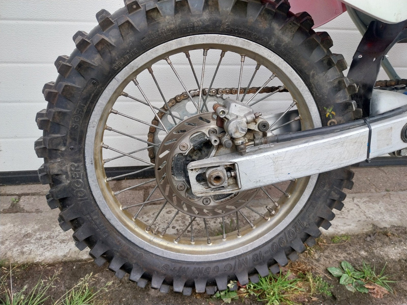 Achterwiel honda cr 250 1987 1988 cr250 wiel honda cr hpp, Motoren, Ophalen of Verzenden, Gebruikt