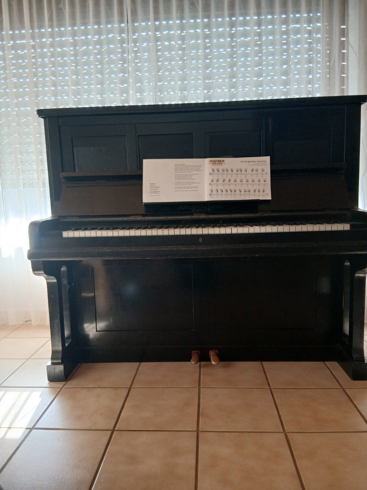 Hoffmann & Kühne Dresden Piano - Zwart, Gebruikt, Muziek en Instrumenten, Ophalen, Gebruikt, Zwart, Piano
