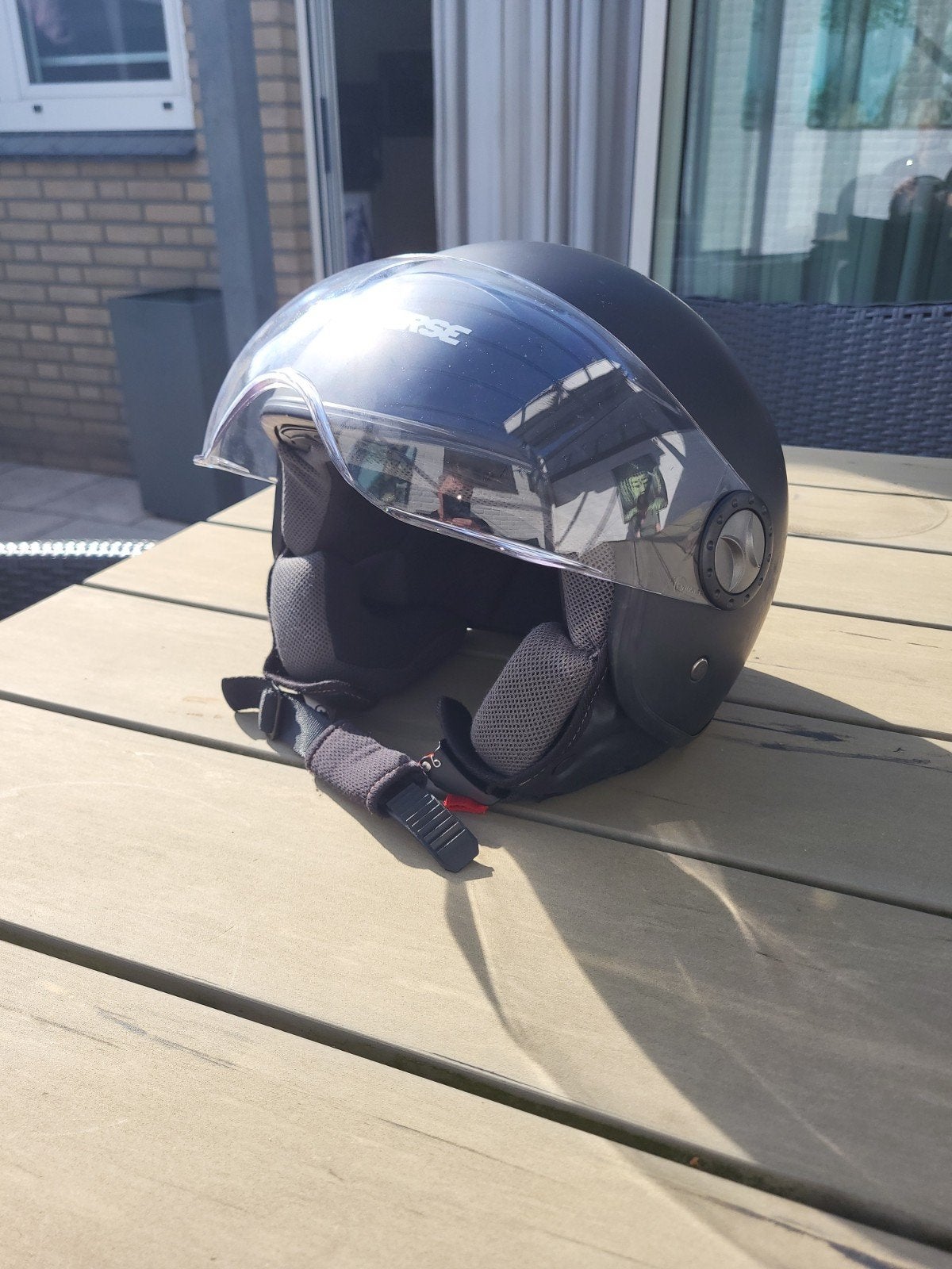 Course (kinder)helm maat S, Motoren, Kinderen, Jethelm, S, Tweedehands