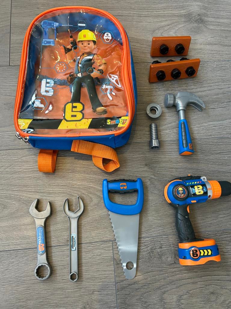Bob de Bouwer gereedschap rugzak met accessoires, Ophalen, Gebruikt, Jongen of Meisje