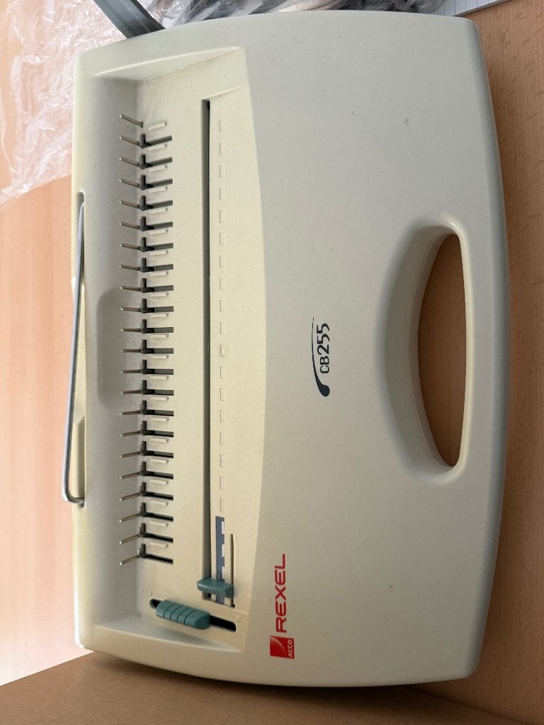 Rexel CBB 255 inbindmachine/ dossierbinder in nette staat, Diversen, Bureau-accessoires, Ophalen of Verzenden, Gebruikt
