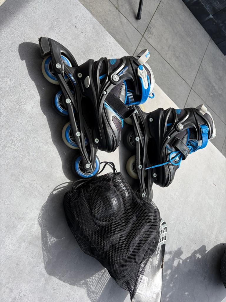 Verstelbare Inline Skates met Bescherming - Maat 34-37, Sport en Fitness, Skeelers, Kinderen, Inline skates 4 wielen, Ophalen