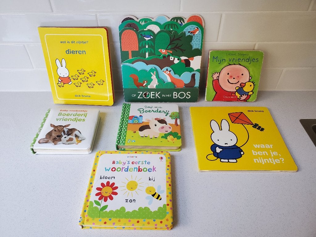 7 x Boekje baby peuter - Dieren voelen Nijntje - Los te koop, Ophalen of Verzenden, Zo goed als nieuw, Dick Bruna, Uitklap-, Voel- of Ontdekboek