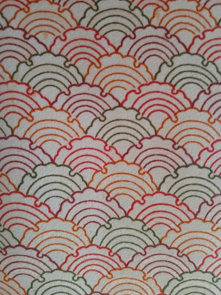Traditionele Japanse Kimono colourful ougi, Ophalen of Verzenden