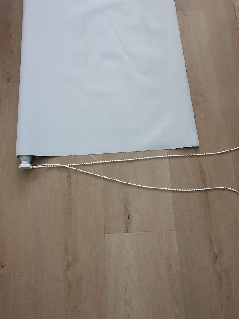 Rolgordijn, verduisternd, lichtgrijs 2.06x1.90, Ophalen, Zo goed als nieuw, 200 cm of meer, 150 tot 200 cm