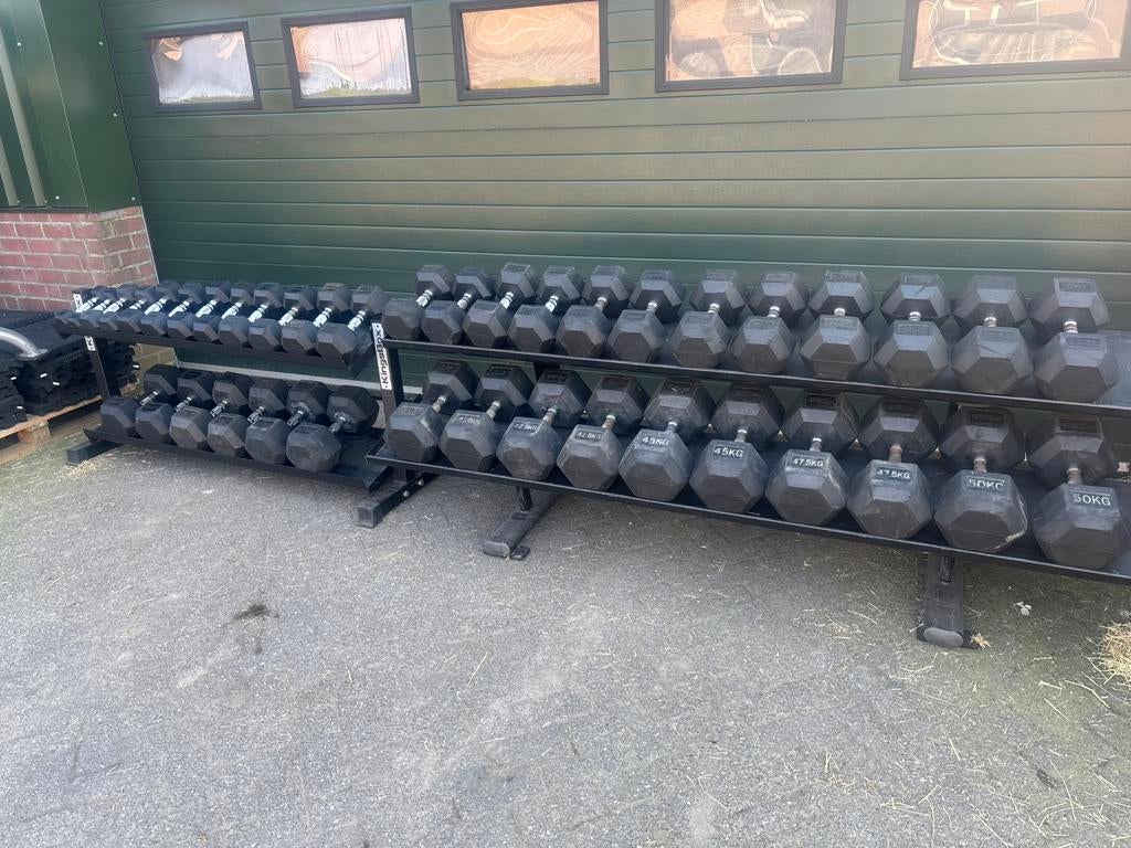 Hexa Dumbbellset 2,5-50 kg - Complete Set, Ophalen, Dumbbell, Gebruikt, Divers