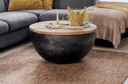 Ronde salontafel, Ophalen, Zo goed als nieuw, Rond, Riet