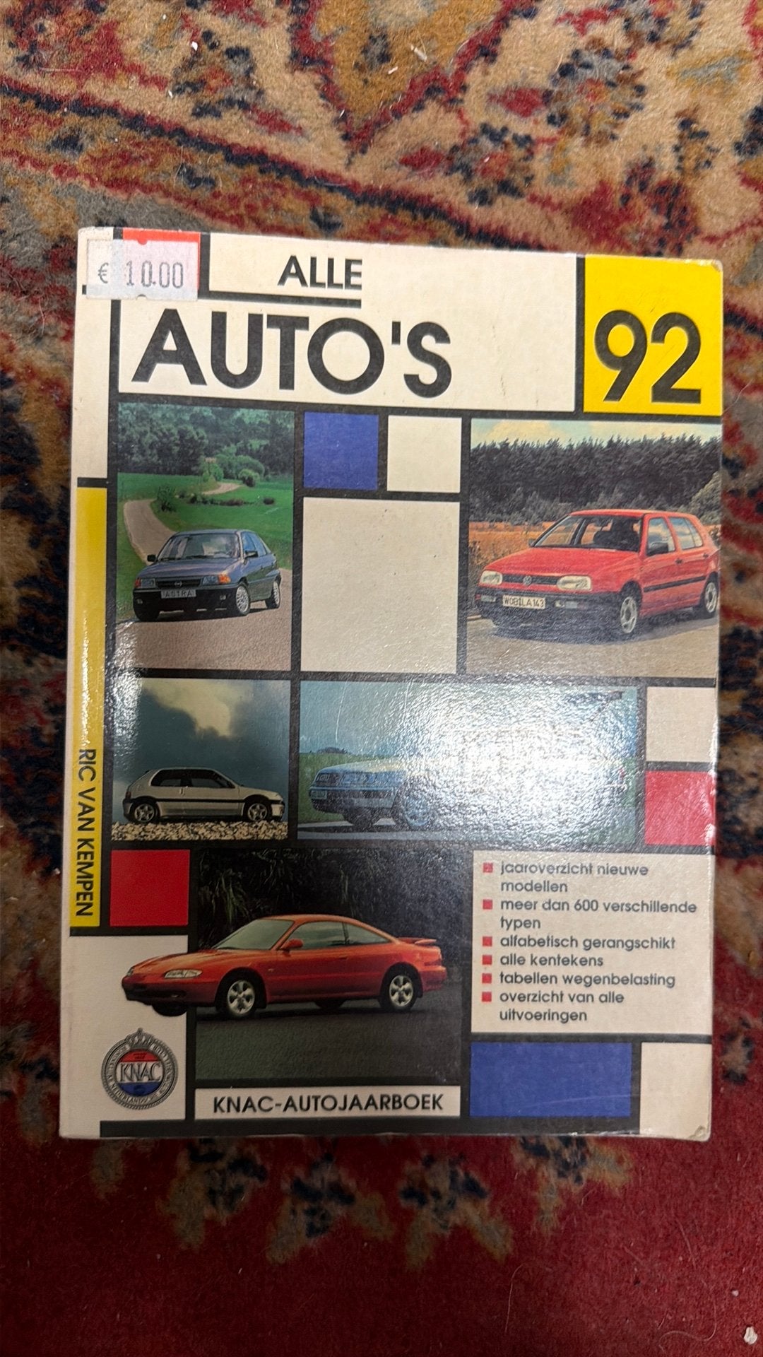Boek: alle auto’s ‘92 - met alle auto’s uit 1992, Ophalen of Verzenden, Algemeen