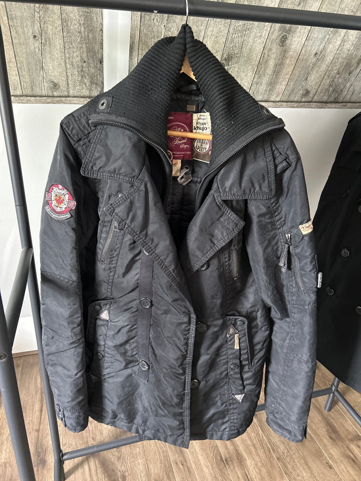 Khujo Heren Winterjas Zwart Maat L - Stijlvol & Warm, Ophalen of Verzenden, Gedragen, Maat 52/54 (L), Zwart
