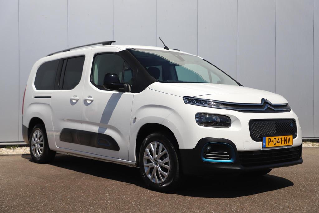 Citroen ë-Berlingo XL Feel 50 kWh Rolstoel Auto Oprijplaten, Gebruikt, 750 kg, Met garantie (alle), Wit