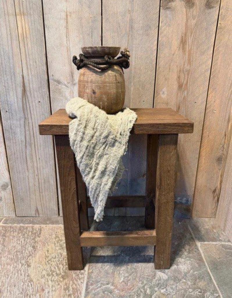 Teakhouten krukje, Ophalen of Verzenden, Nieuw, Hout