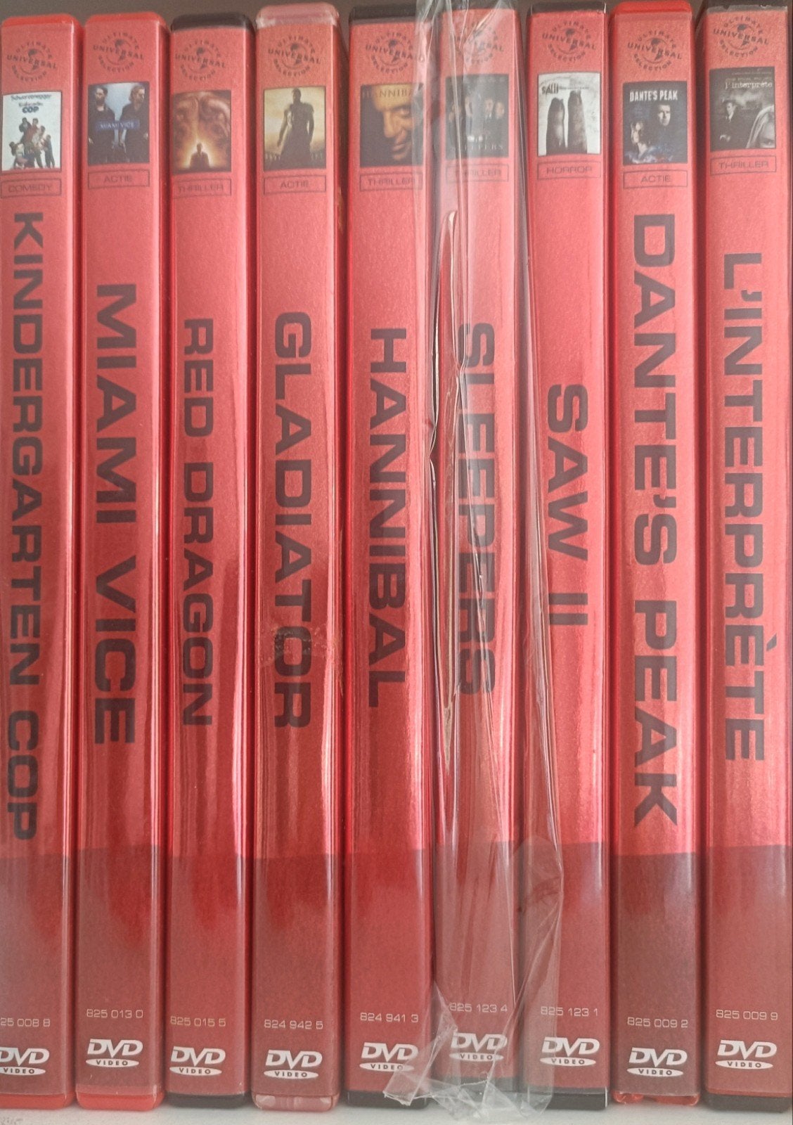 Universal DVD Collectie: 9 Actie/Thriller Films, Vanaf 16 jaar, Nederlands, Ophalen of Verzenden, Inclusief doosje