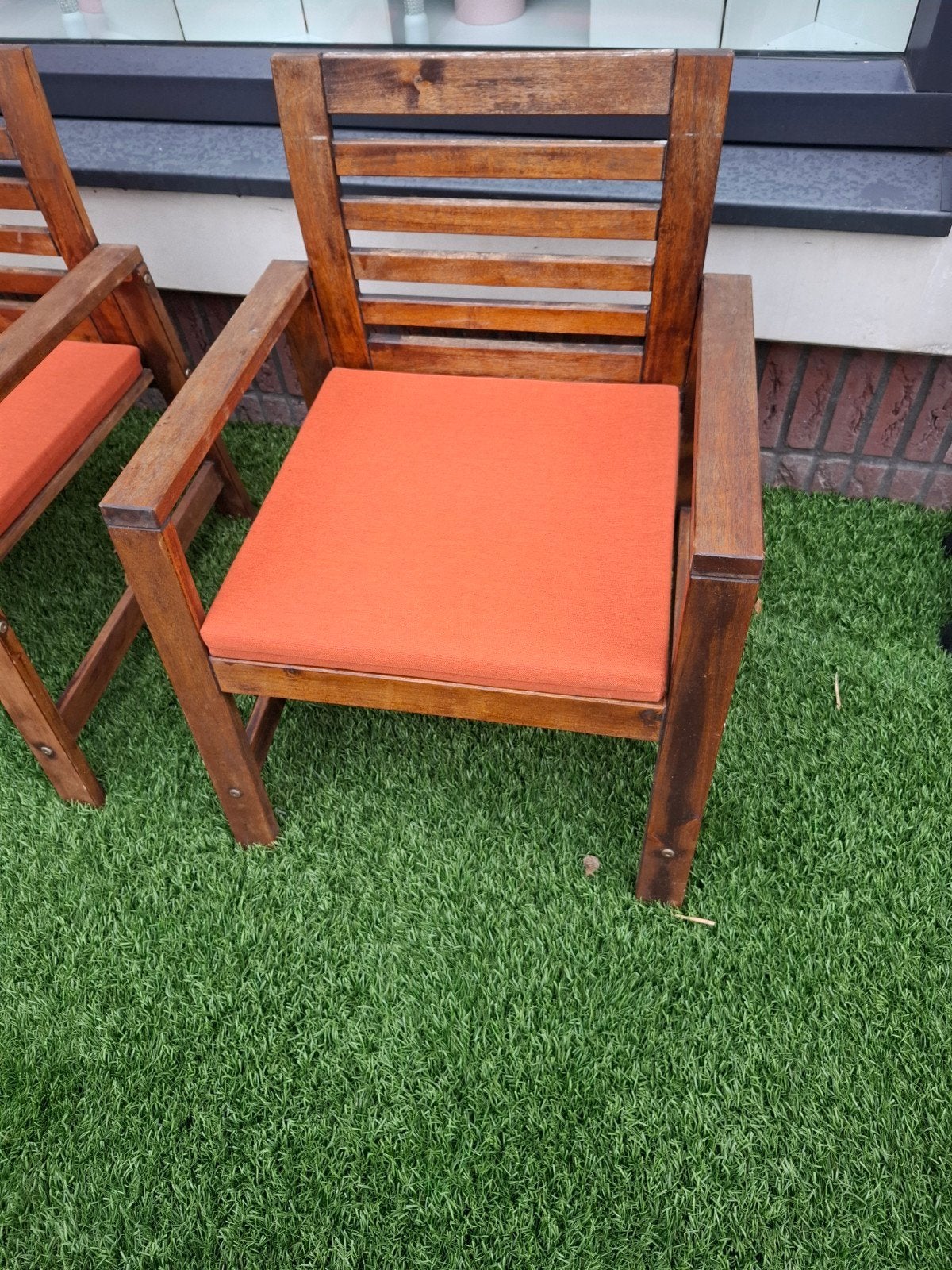 2 houten Ikea tuinstoelen, Tuin en Terras, Ophalen, Hout