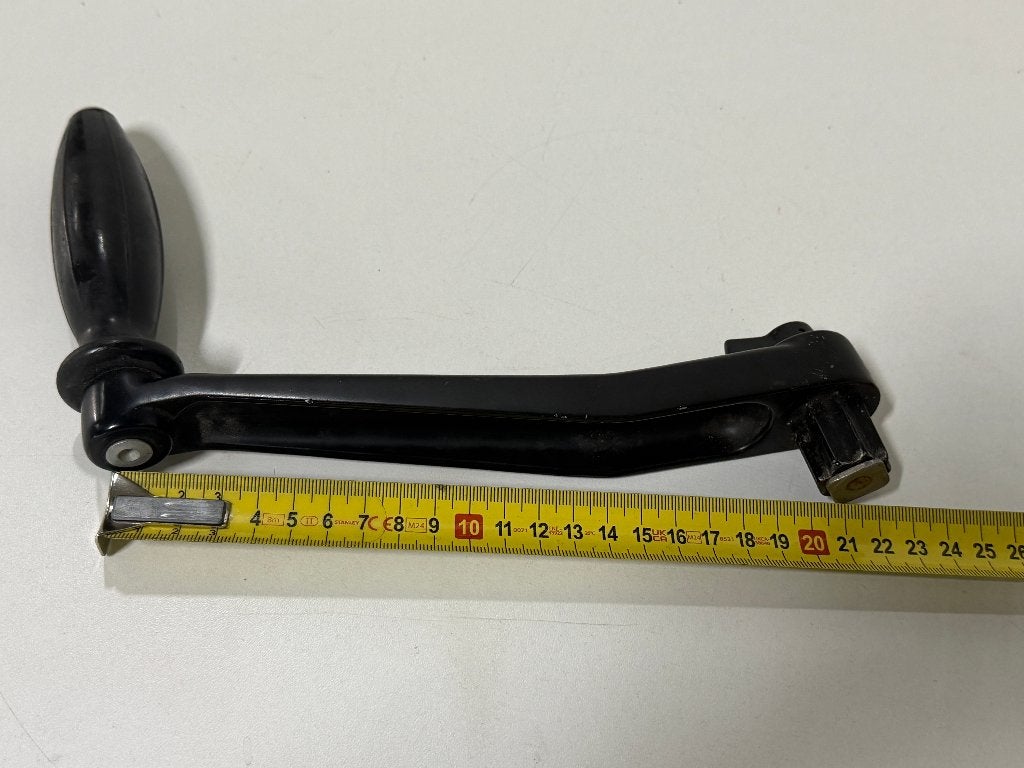 Lierhendel met lock 23 cm, Ophalen of Verzenden, Gebruikt, Lijn of Blok