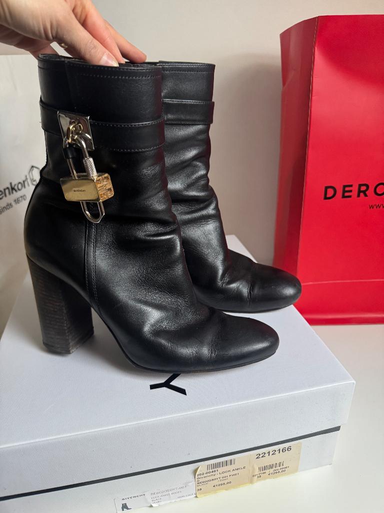 Givenchy laars zwarte enkellaarzen dames maat 38, Ophalen, Zwart, Lage of Enkellaarzen, Givenchy