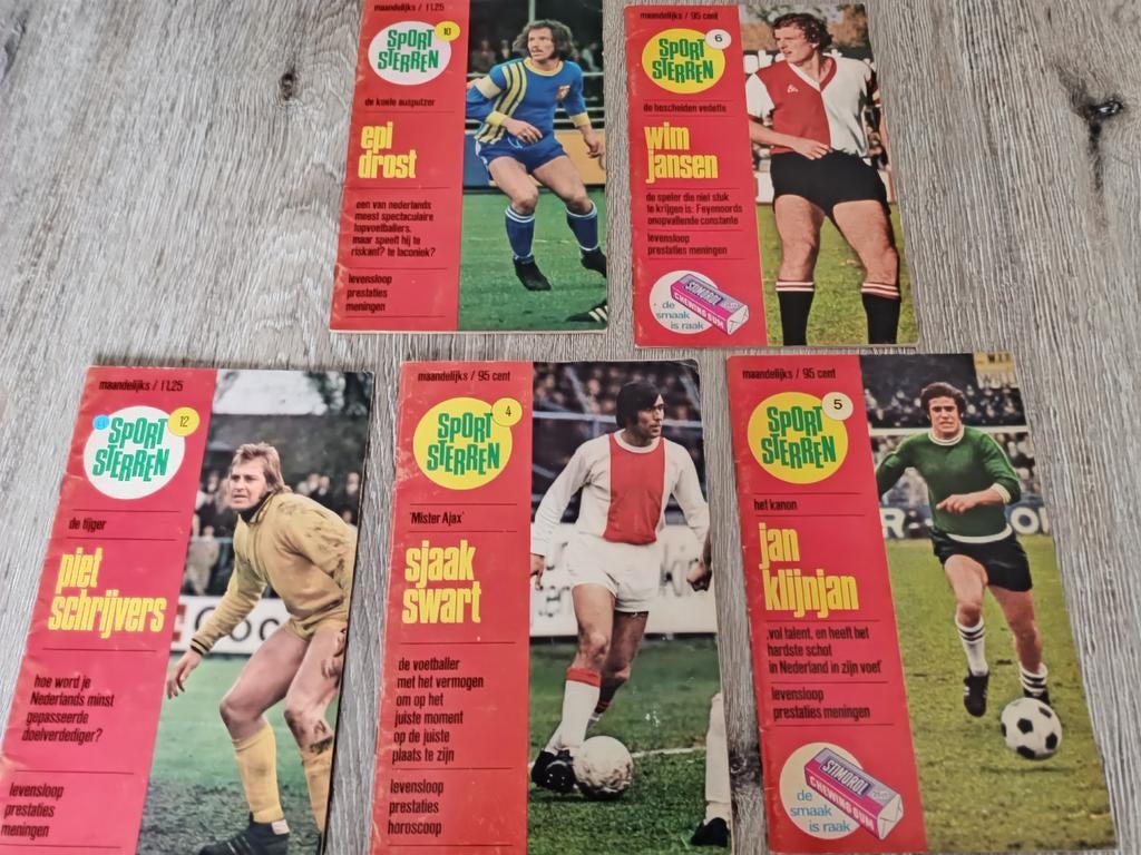 Voetbal jaren 70,  Voetbal Eredivisie, E Drost, S Swart e.a., Verzamelen, Ophalen of Verzenden, Gebruikt, Overige binnenlandse clubs