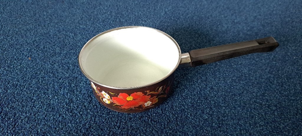 Vintage emaille steelpannetje, Ophalen of Verzenden