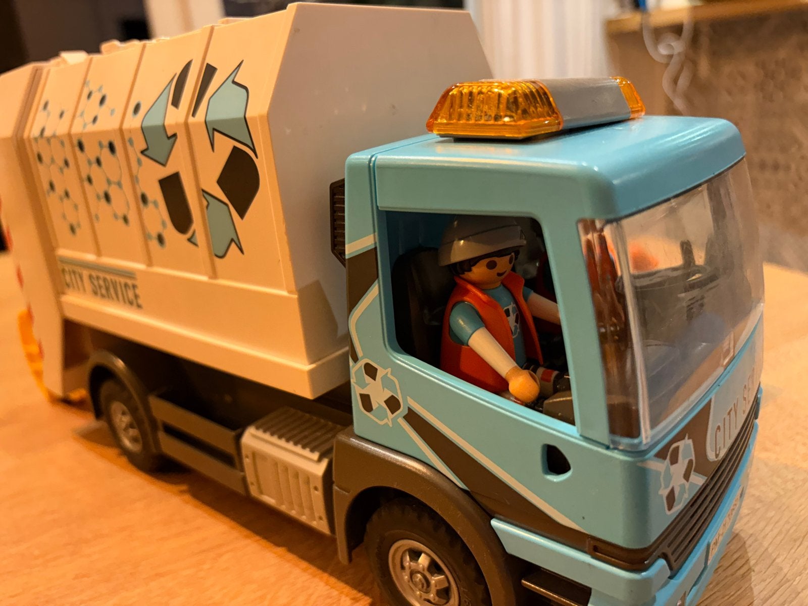 Playmobil City Service Vuilniswagen met Figuren en Accessoir, Ophalen of Verzenden, Zo goed als nieuw
