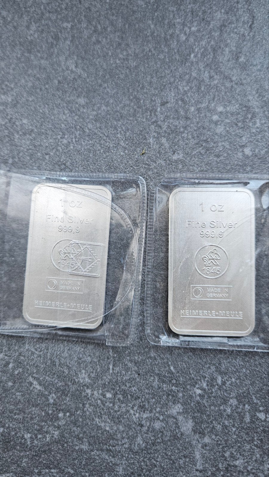 2 x 1 ounce heimerle +meulle, Ophalen of Verzenden, Zilver