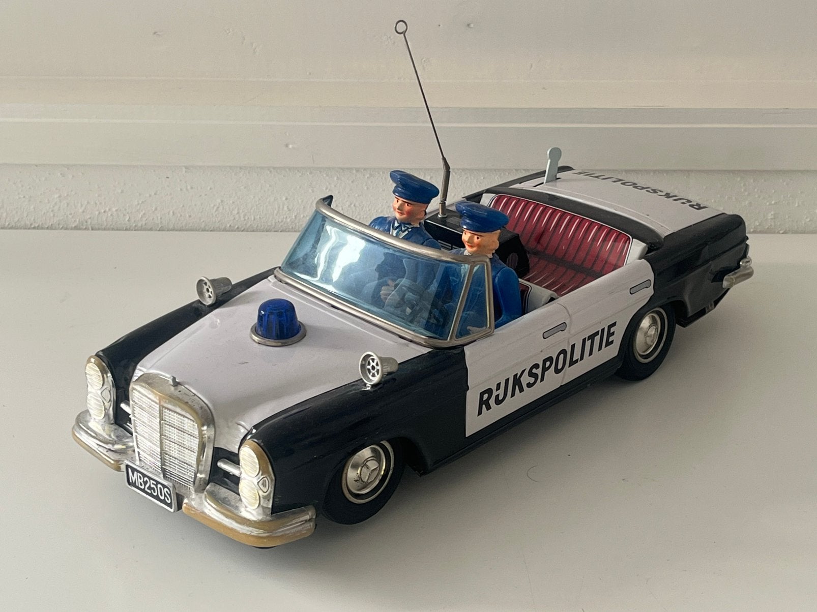 Blikken speelgoed Daiya Rijkspolitie Mercedes Auto Japan, Verzenden, Zo goed als nieuw