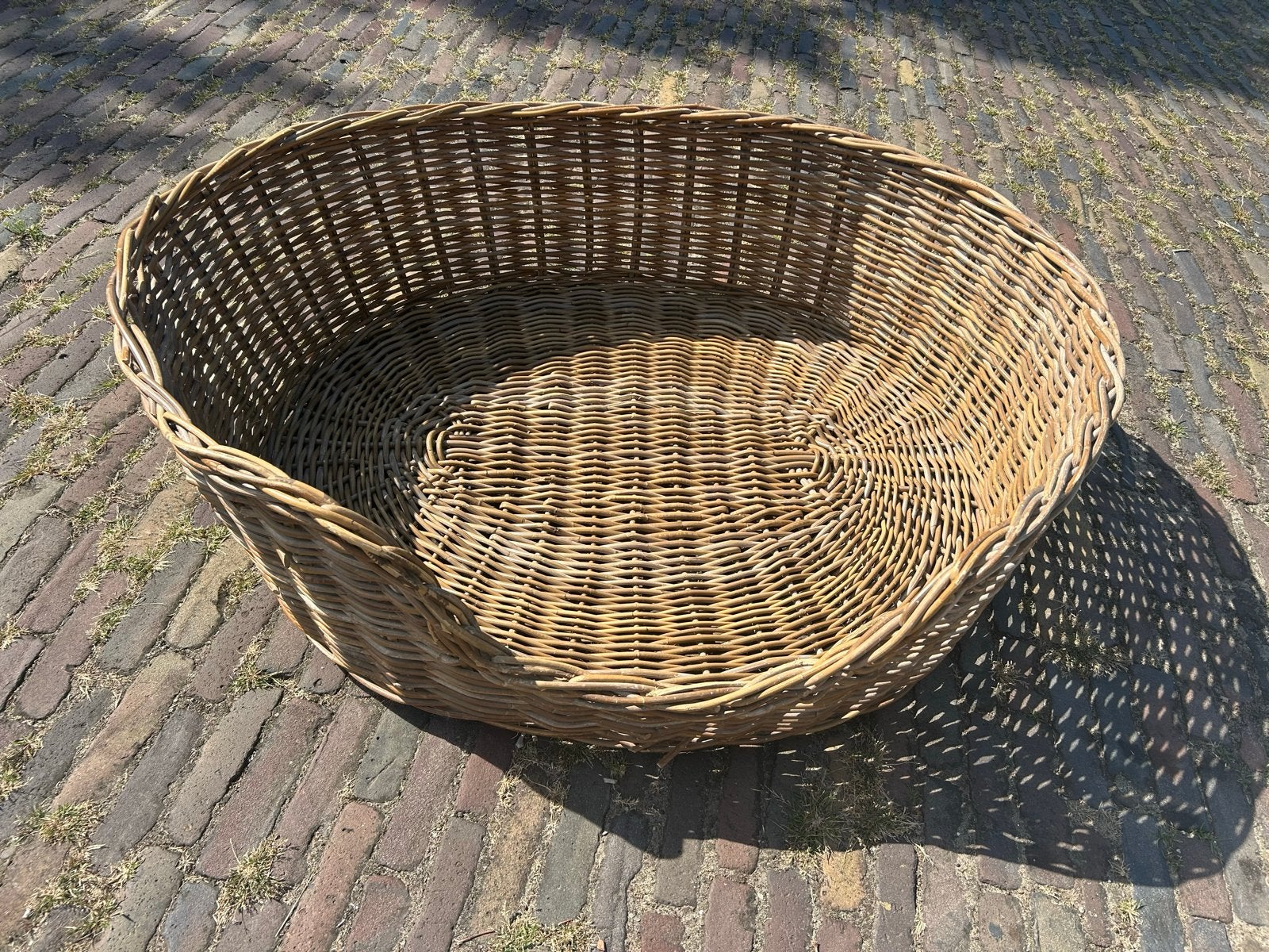 Rieten hondenmand binnenmaat 90-100cm, Dieren en Toebehoren, Ophalen