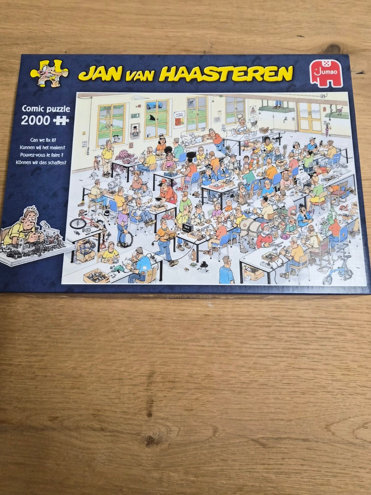 Jan van Haasteren Comic Puzzel - Kunnen wij het maken? 2000, Ophalen of Verzenden, Meer dan 1500 stukjes, Zo goed als nieuw, Legpuzzel