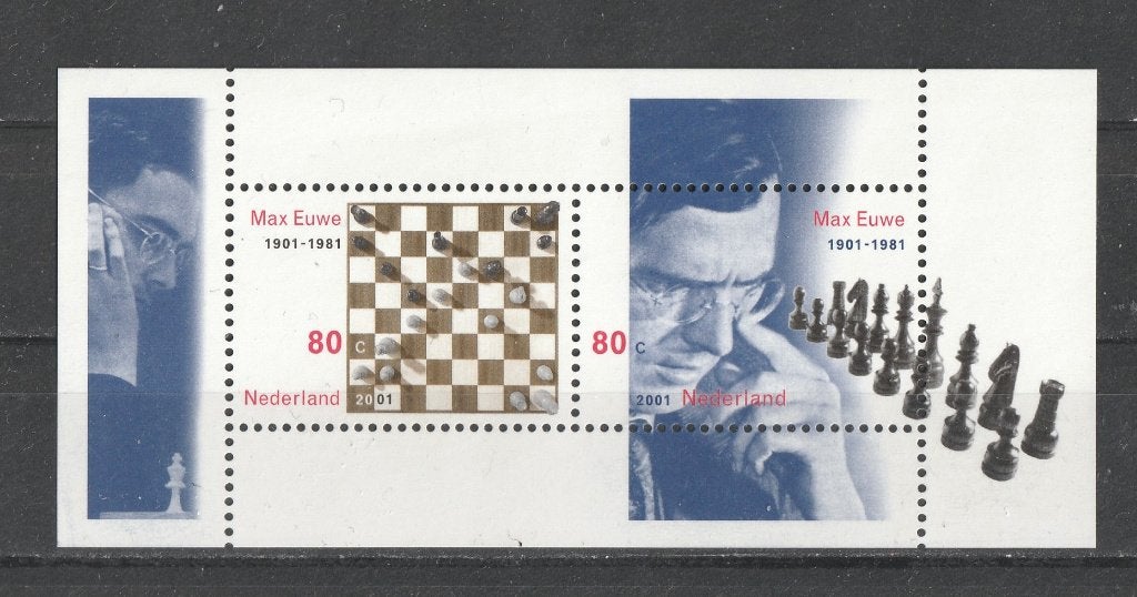 165 L Postfris Blok 1969 Max Euwe 2001, Verzenden, Na 1940, Postfris