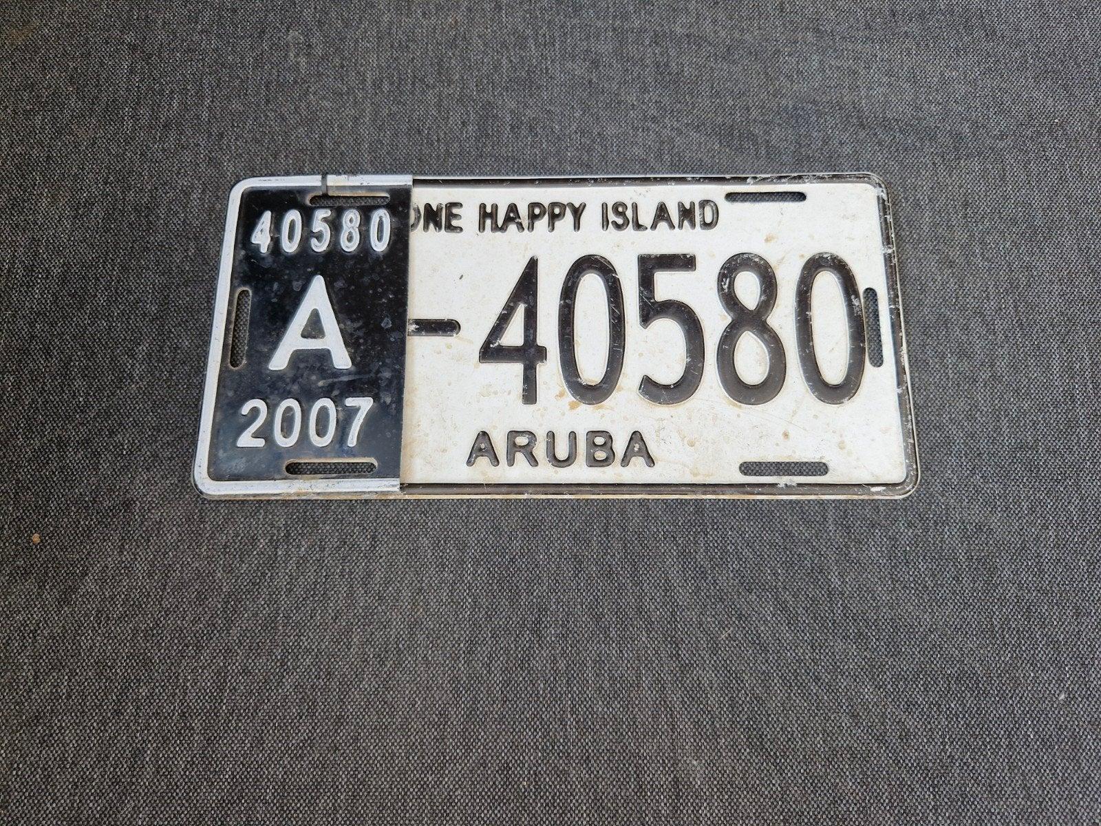 Kentekenplaat Aruba nummerbord Nummerplaat License plate, Verzenden, Gebruikt, Auto's