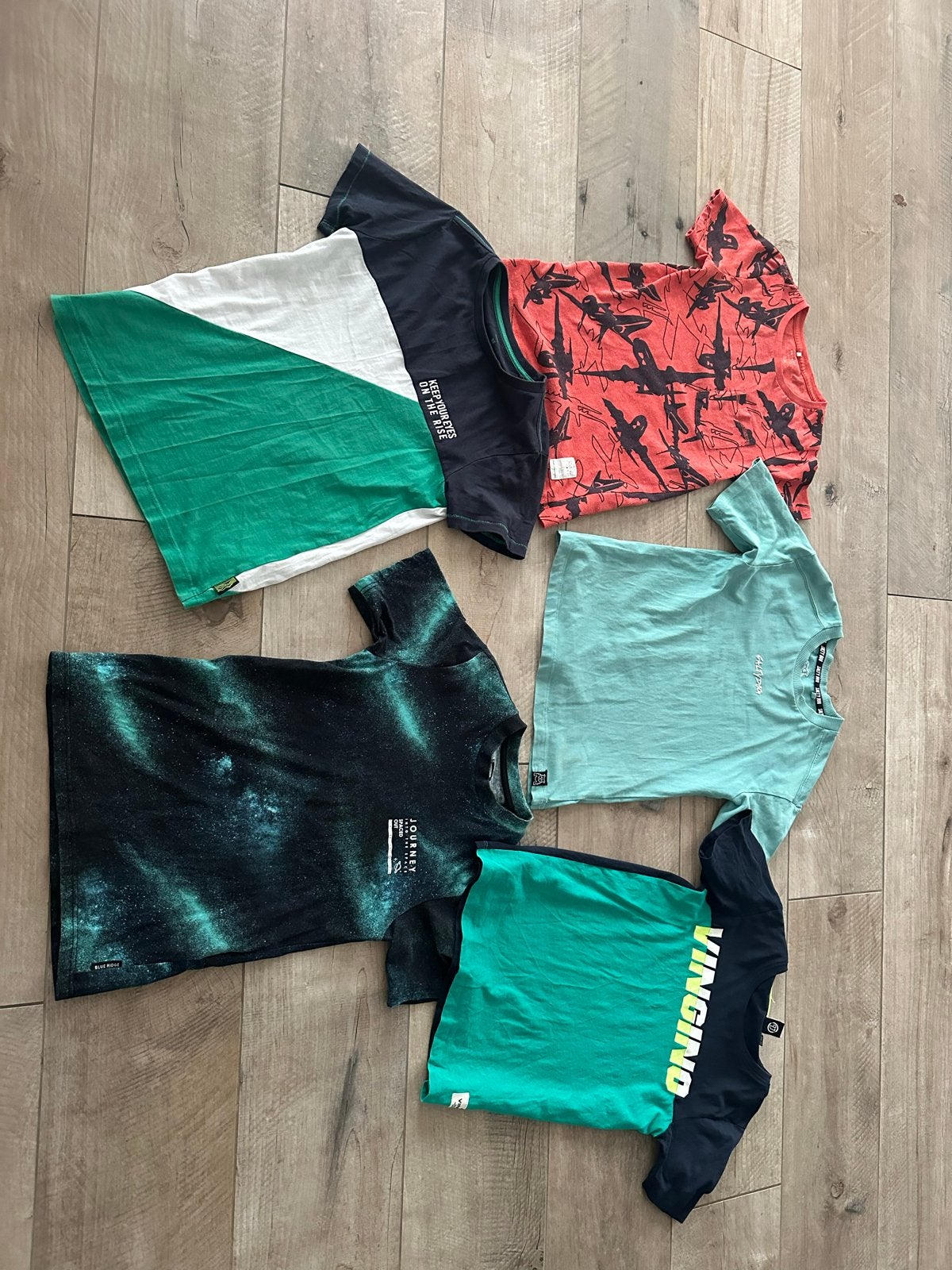 Vijf shirtjes pakket 134, Kinderen en Baby's, Kinderkleding | Maat 134, Ophalen of Verzenden, Meisje, Shirt of Longsleeve
