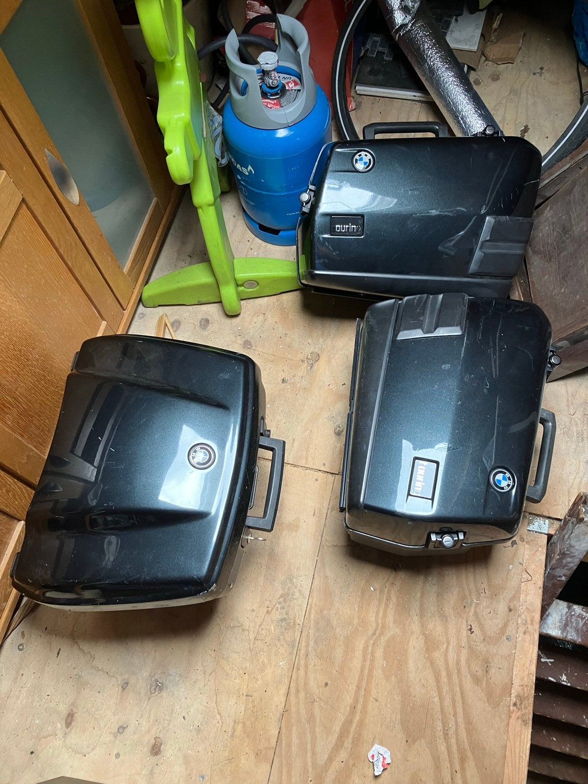 BMW Motorfiets Kofferset -  Set van 3 - K1100LT, Motoren, Ophalen, Gebruikt